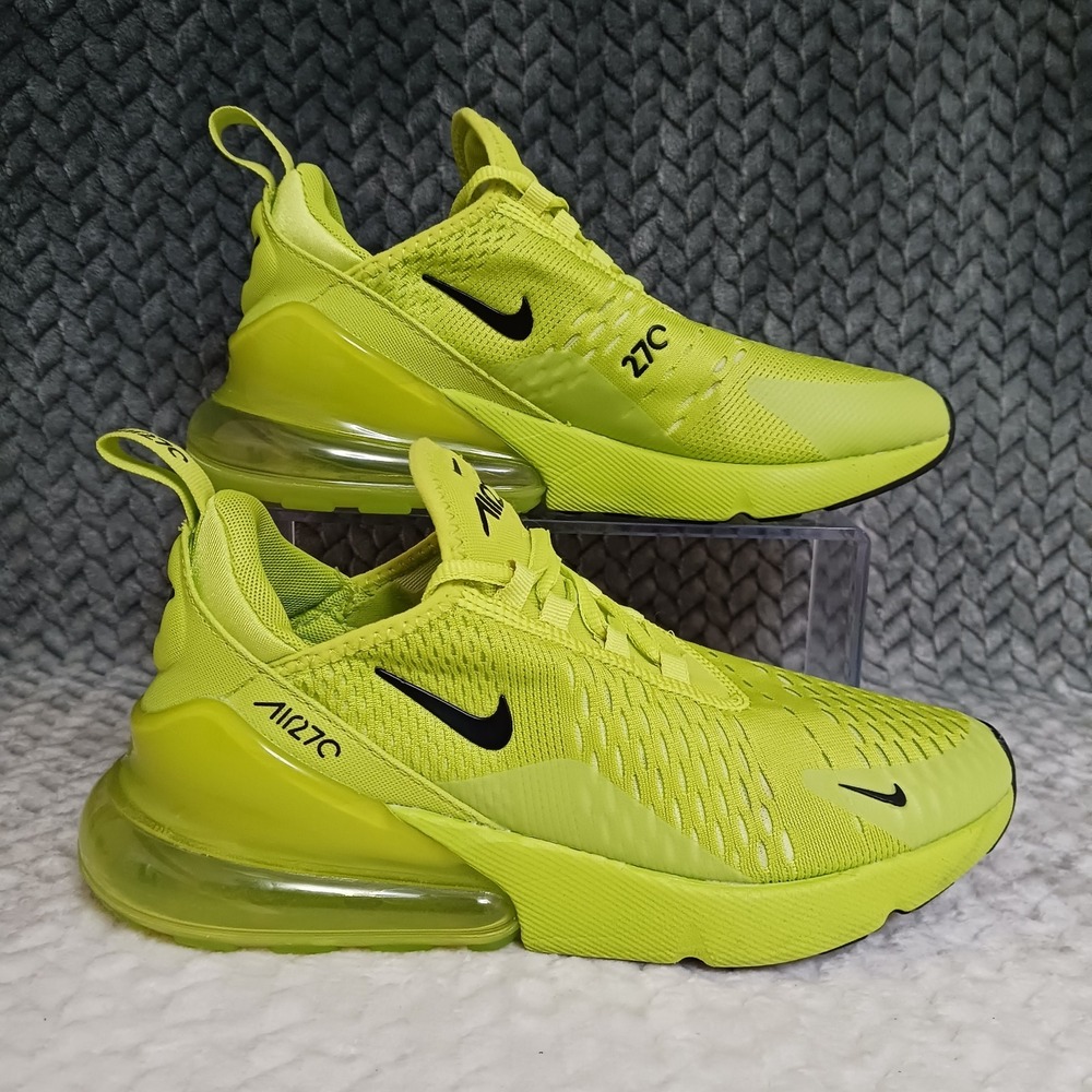 Nike Air Max 270 Tennis Ball Women's Running Shoes Atomic Green Black Size 7